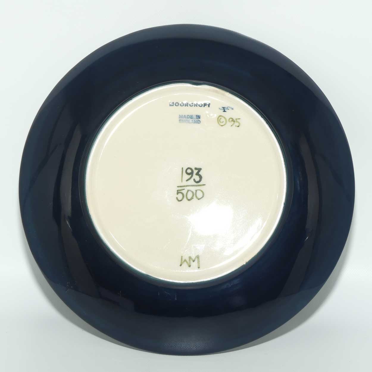 Moorcroft Annual Year plate | 1996 Morning Glory | Ltd Ed | Boxed