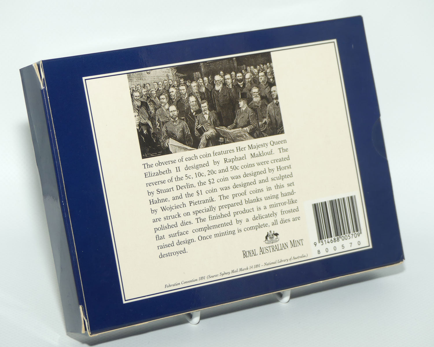 RAM 1996 Proof Coin Set | Featuring Sir Henry Parkes Father of Federation $1 coin