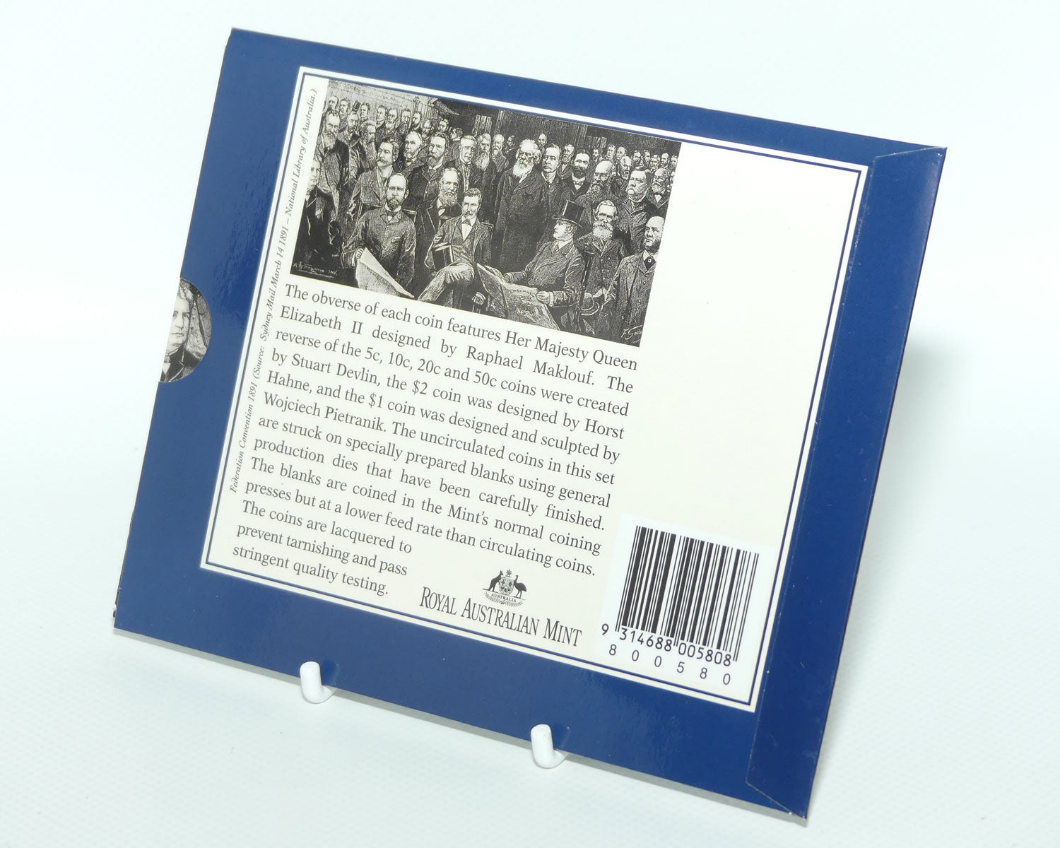 RAM 1996 Uncirculated Coin Set | Featuring Sir Henry Parkes Father of Federation $1 coin