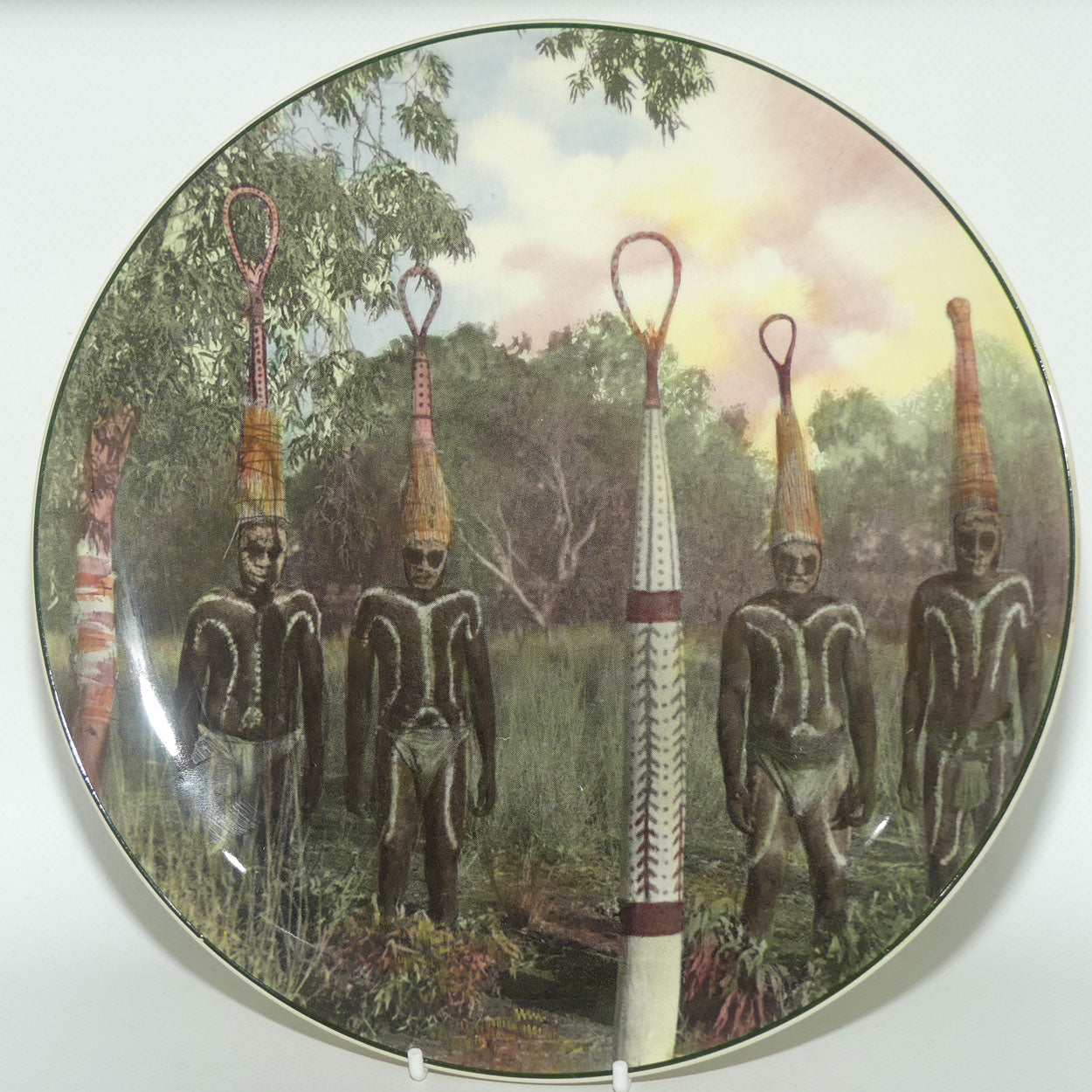 Royal Doulton Australian Views plate #1 | Aborigines in Corroboree Dress D6420