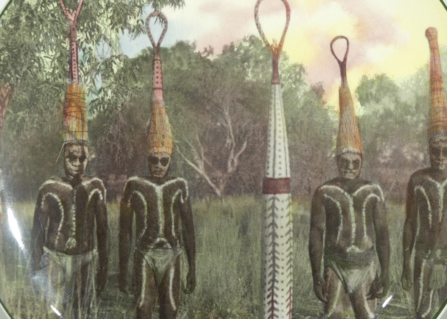 Royal Doulton Australian Views plate #1 | Aborigines in Corroboree Dress D6420