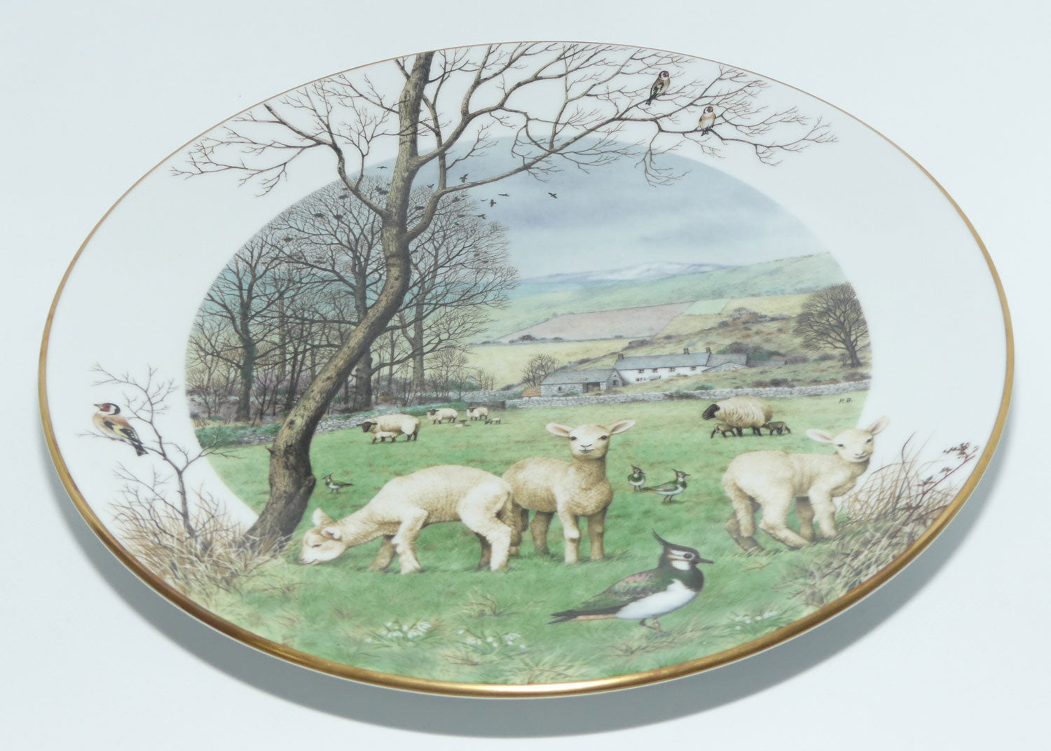 Royal Worcester for Franklin Porcelain | Peter Barnett #1 | January's Lambing Season