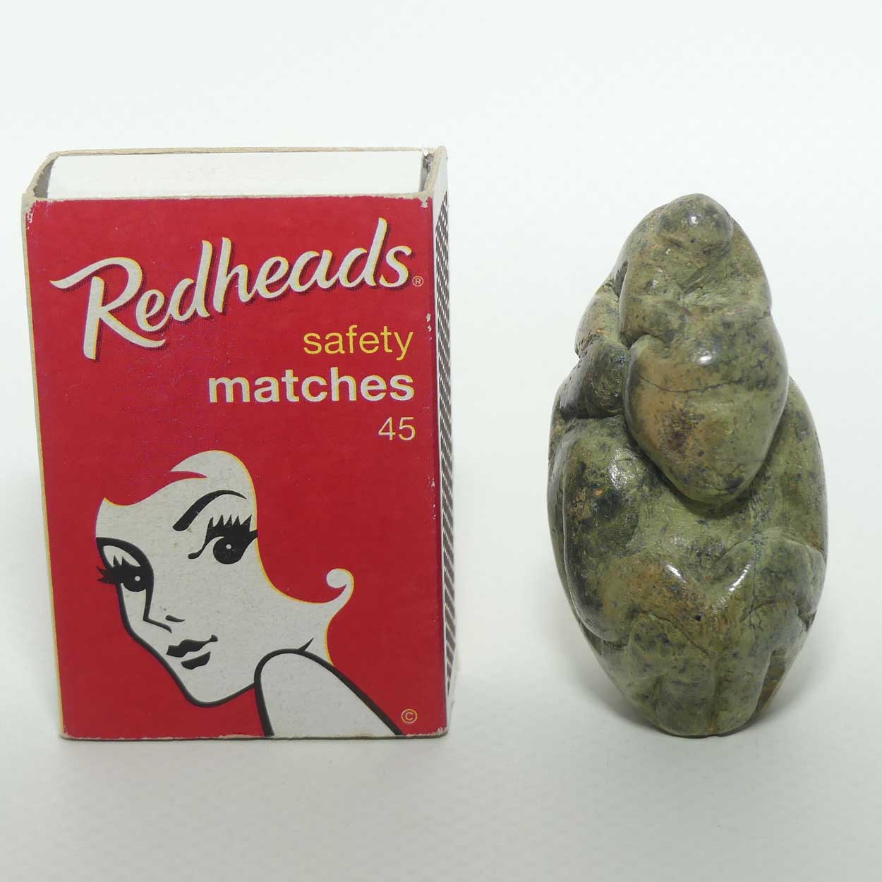 Carved Stone Monkeys | Mother and Baby