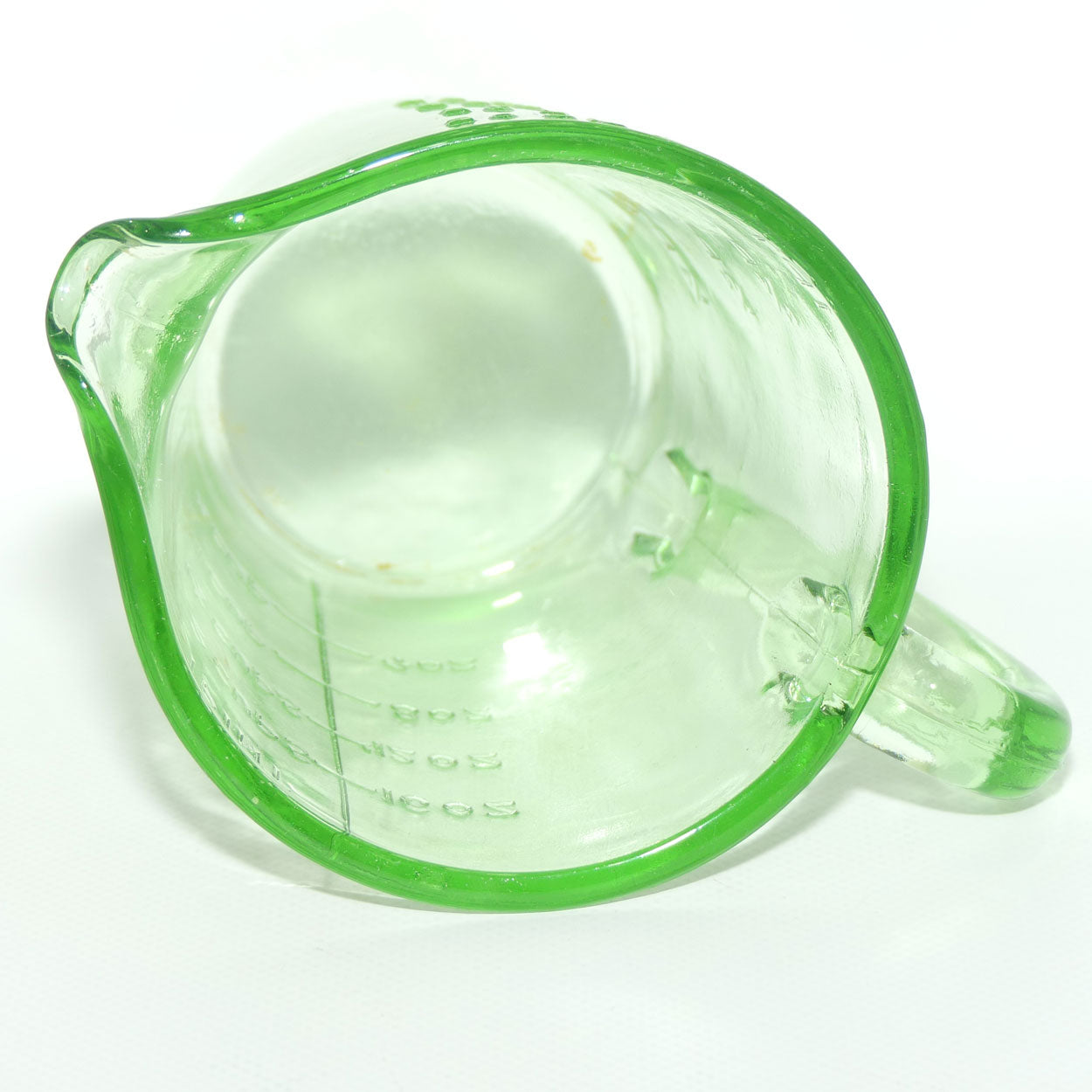 Green Depression Glass 1 Pint 2 Cups measuring jug | #3