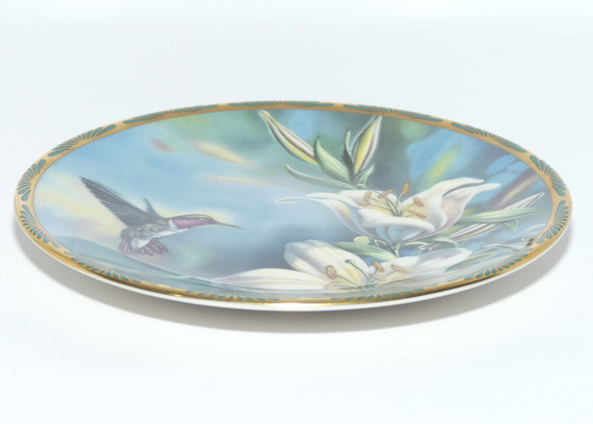 Bradex 84 P29 22.1 plate | Gems of Nature | Ruby Throated Hummingbird + Cert