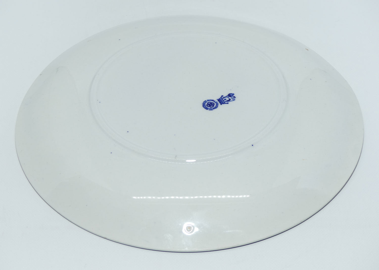 Royal Doulton Tudor Characters Flow Blue plate #1 | Tudor Lady