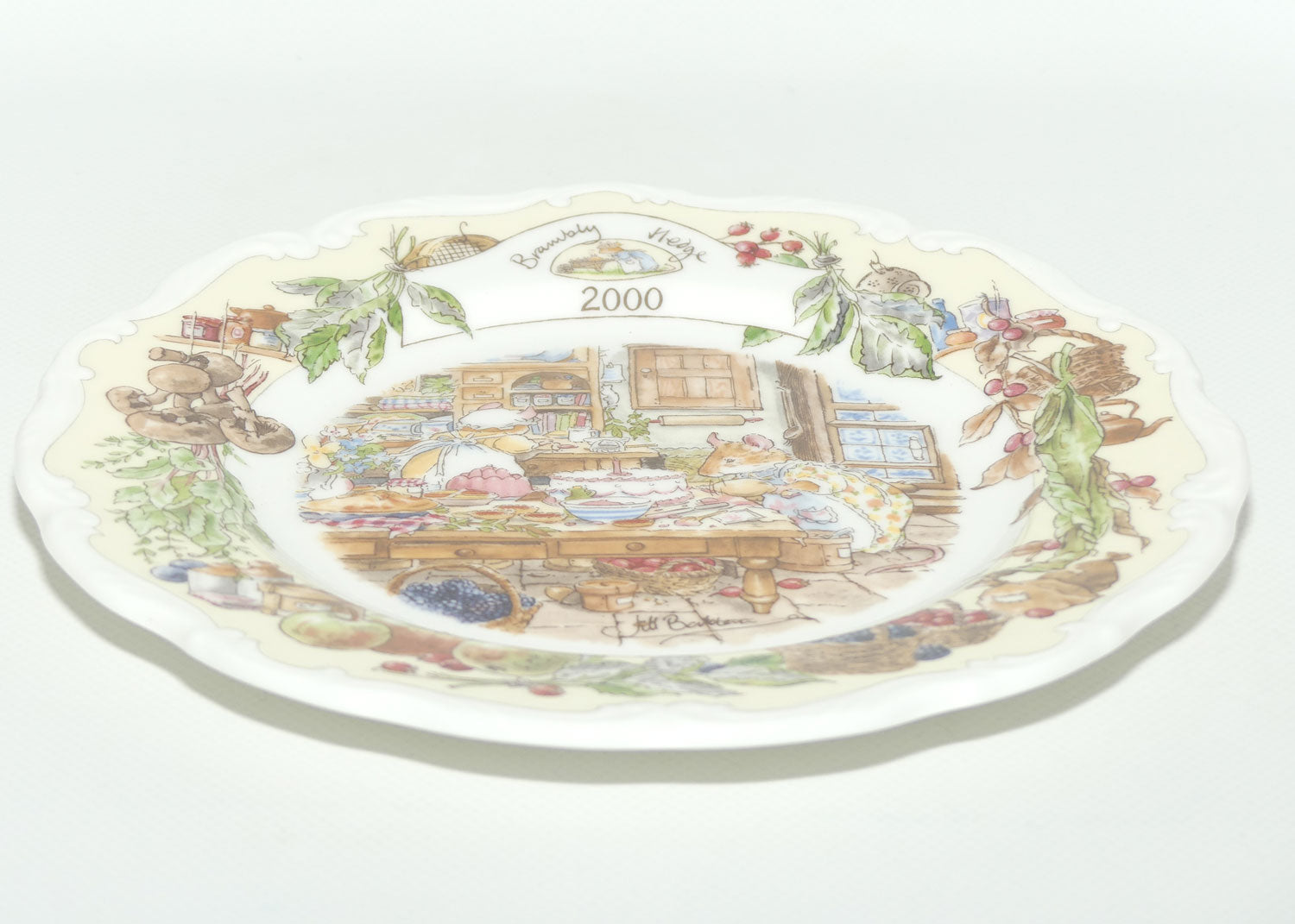 Royal Doulton Brambly Hedge Giftware | Year Plates | 2000 | Kitchen Scene | 20cm | boxed