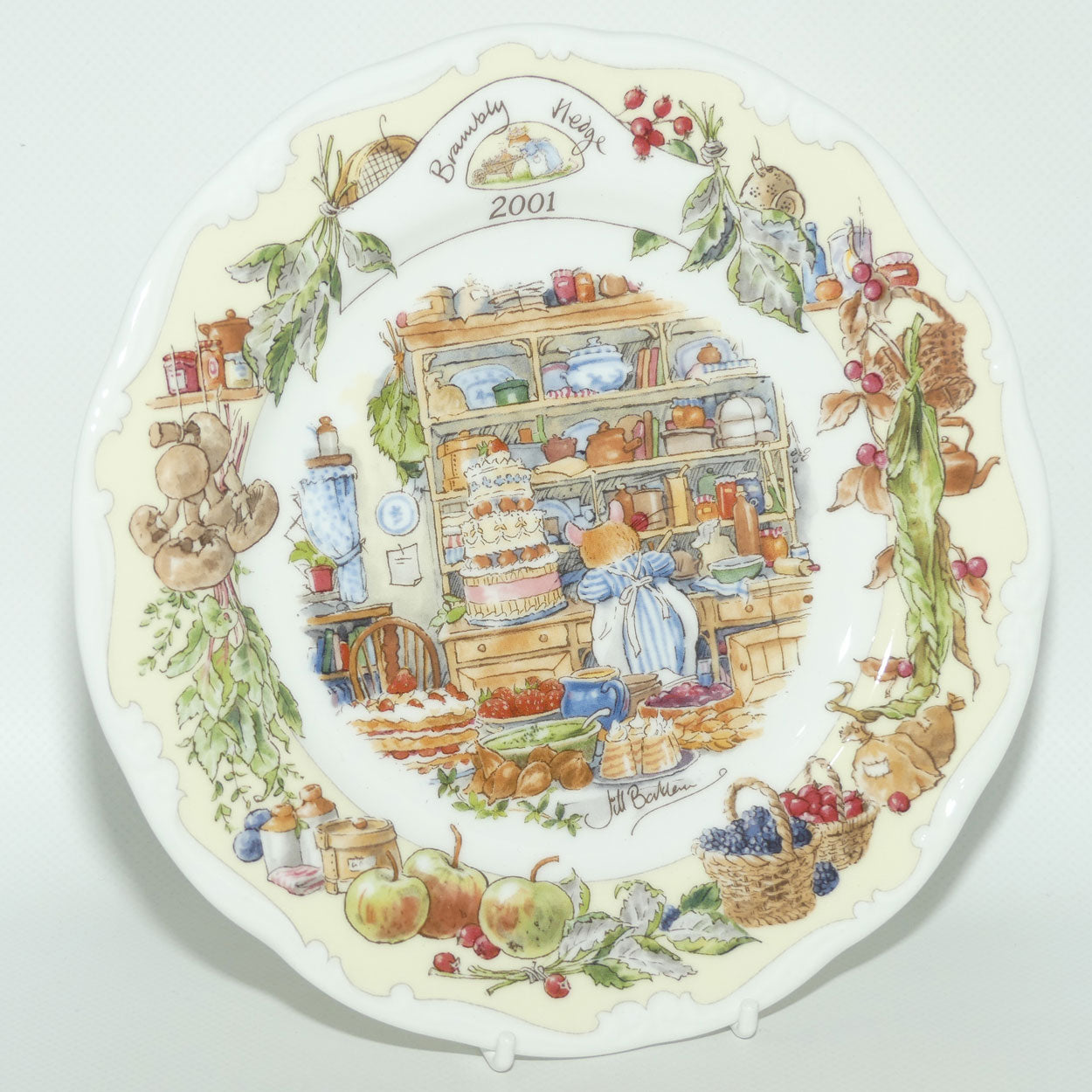 Royal Doulton Brambly Hedge Giftware | Year Plates | 2001 | Kitchen Scene | 20cm | boxed