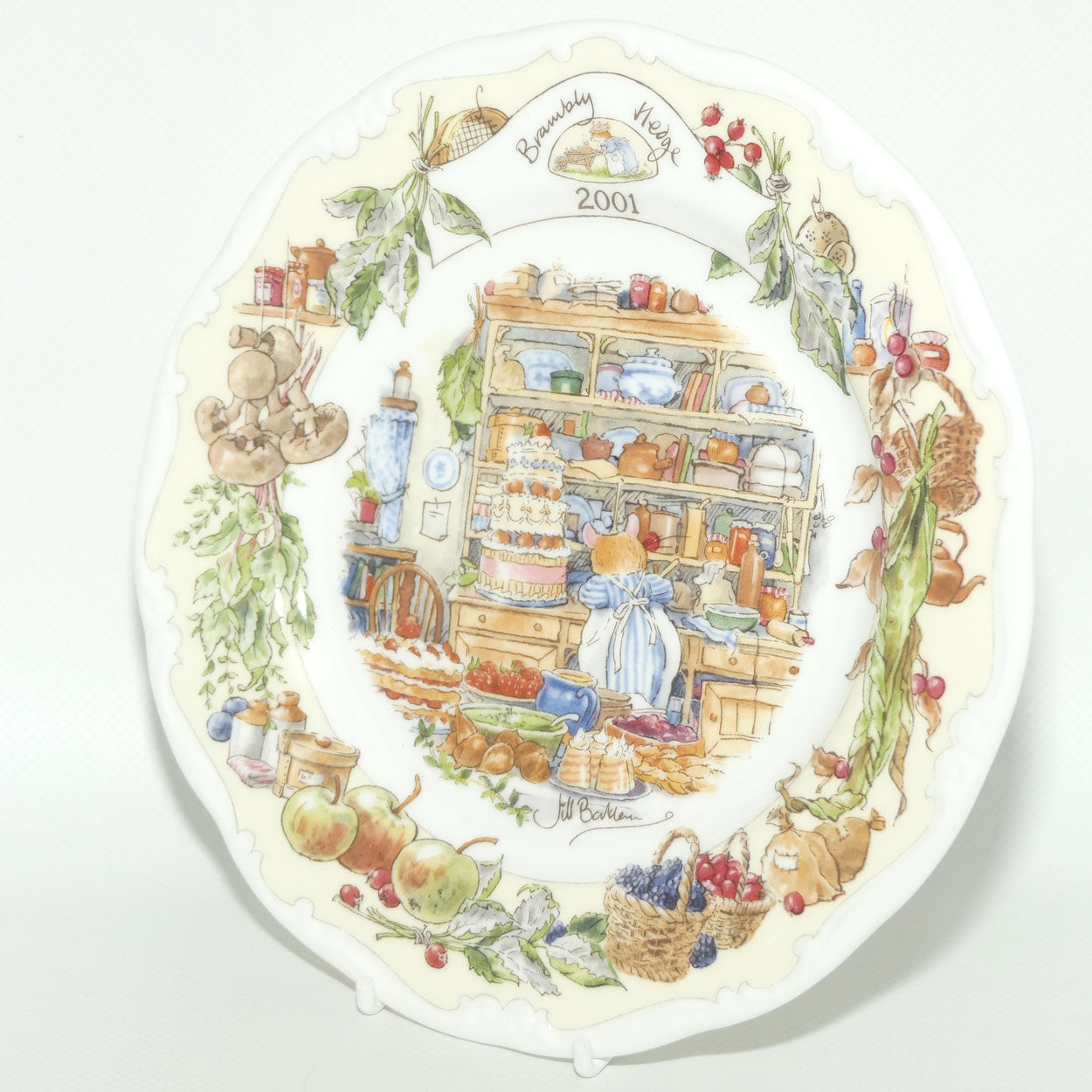 Royal Doulton Brambly Hedge Giftware | Year Plates | 2001 | Kitchen Scene | 20cm | boxed