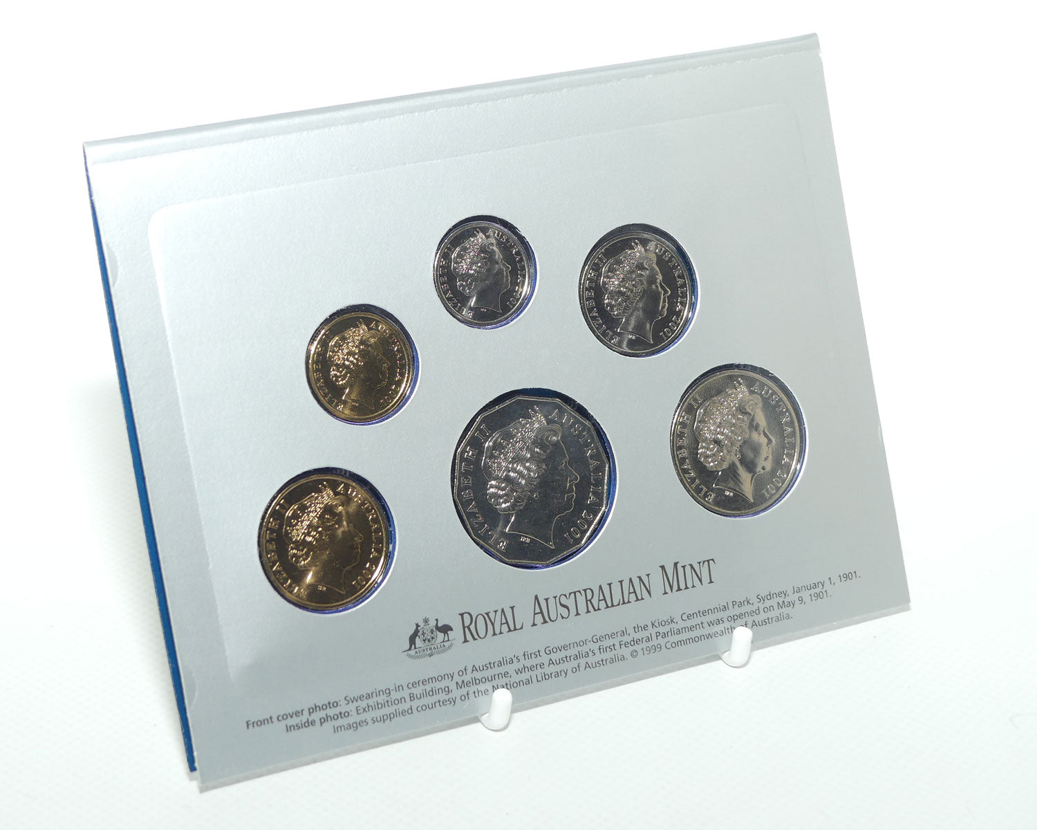RAM 2001 Uncirculated Coin Set | Centenary of Federation | Featuring Coat of Arms 50 cent and Centenary of Federation $1