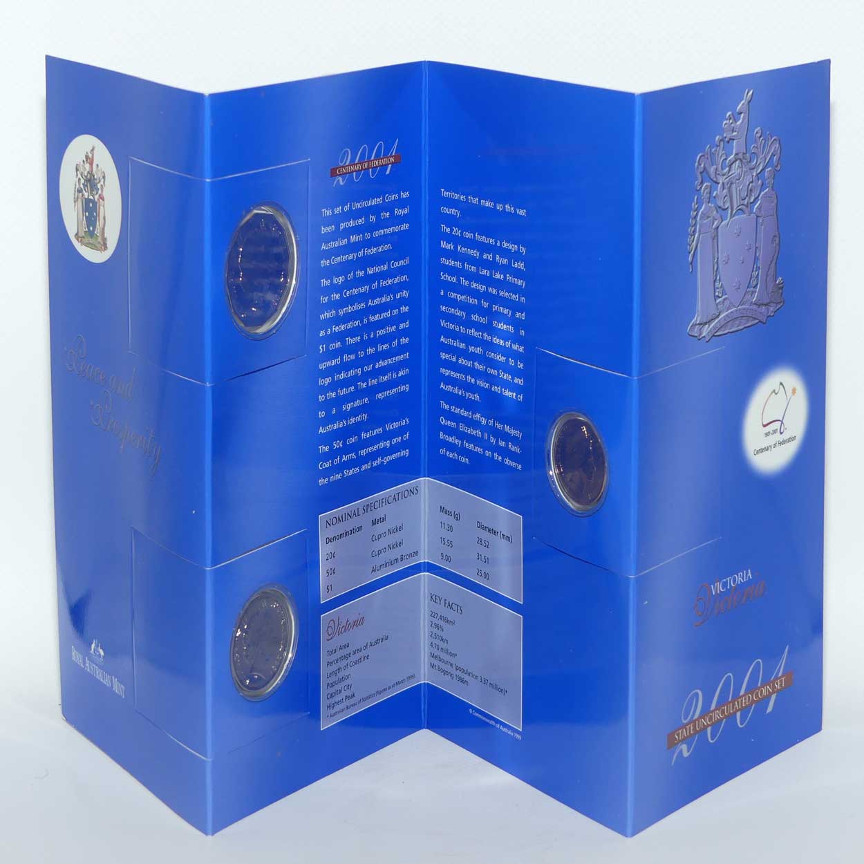 RAM 2001 Three Coin State Uncirculated set | Mint Set | Victoria | #1