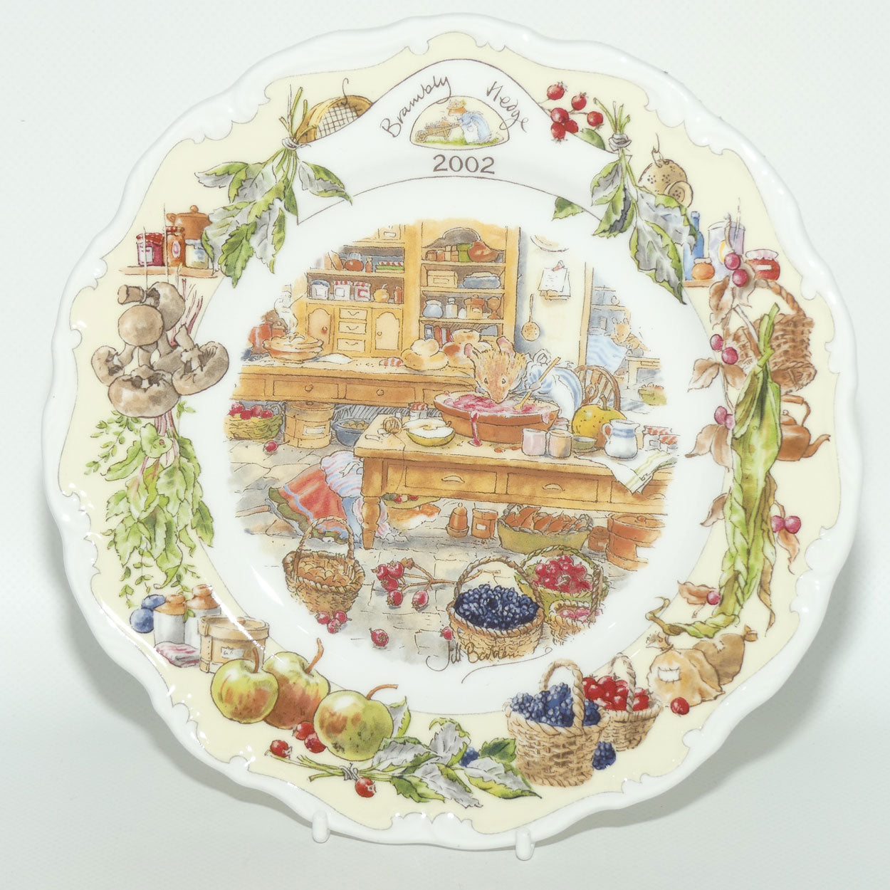 Royal Doulton Brambly Hedge Giftware | Year Plates | 2002 | Kitchen Scene | 20cm | boxed