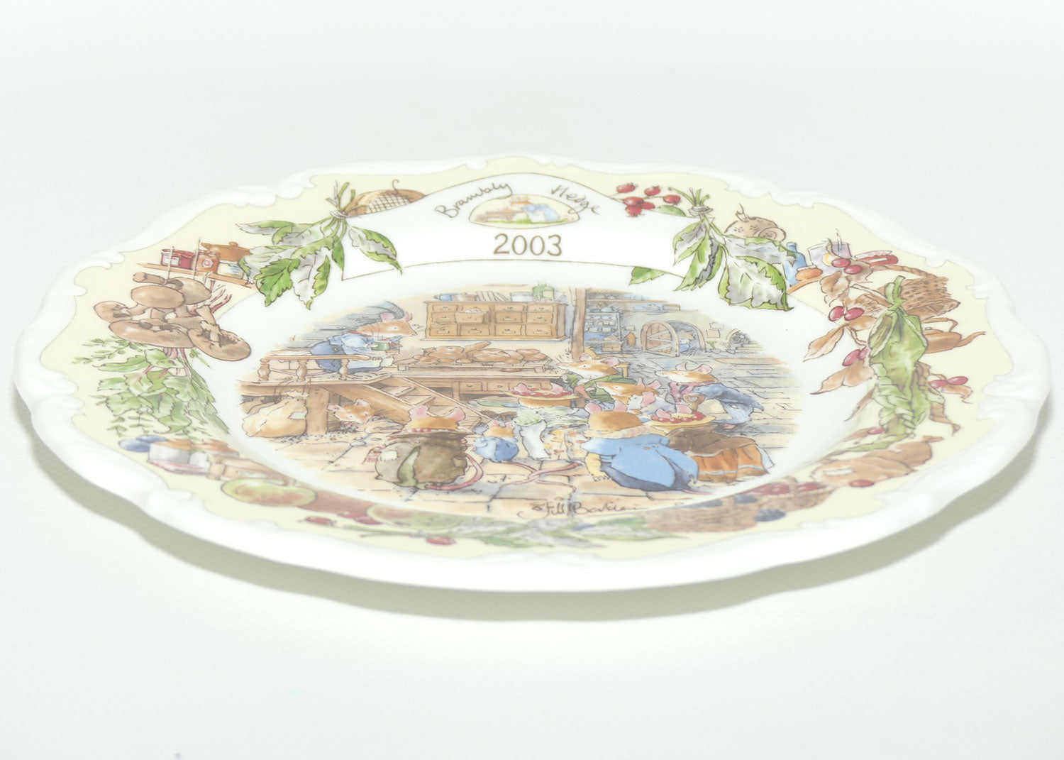 Royal Doulton Brambly Hedge Giftware | Year Plates | 2003 | Kitchen Scene | 20cm | boxed