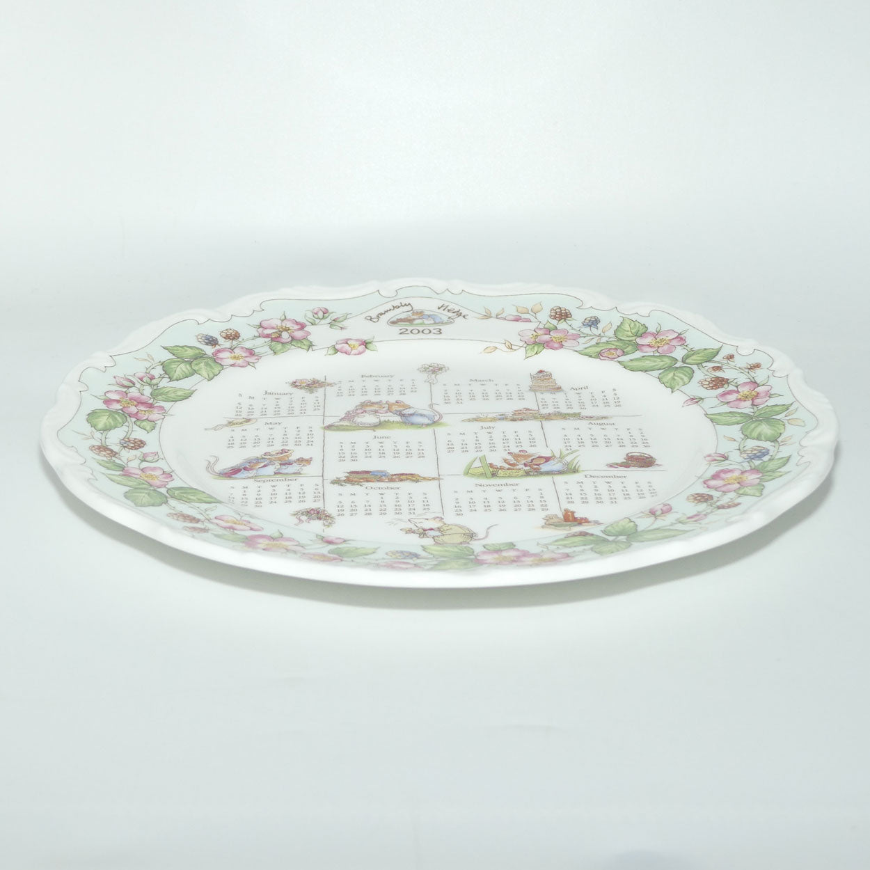 Royal Doulton Brambly Hedge Giftware | Seasonal Calender Plate | Spring 2003 | 26.5cm