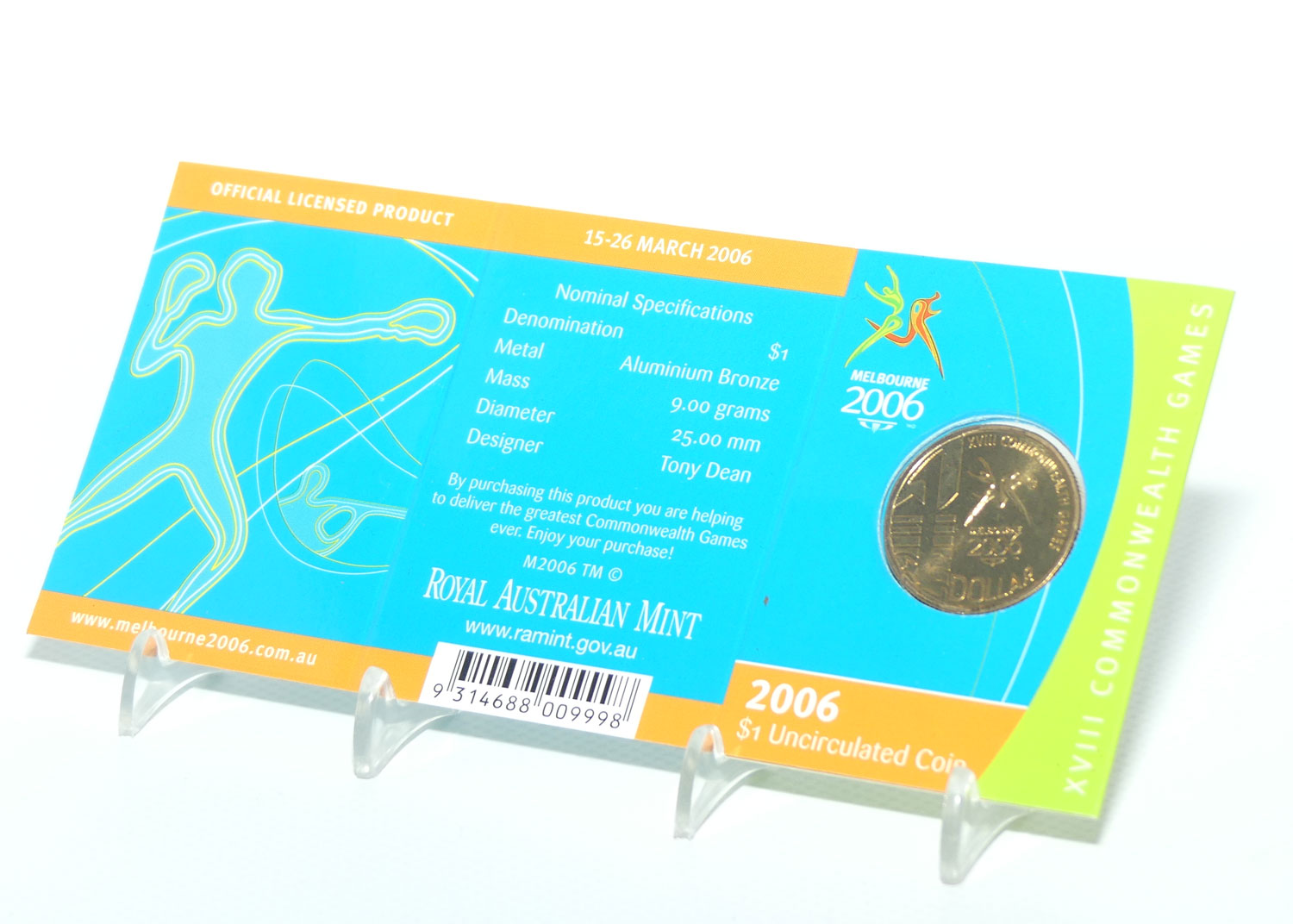 2006 RAM $1 Melbourne 2006 Commonwealth Games | M mintmark | Uncirculated