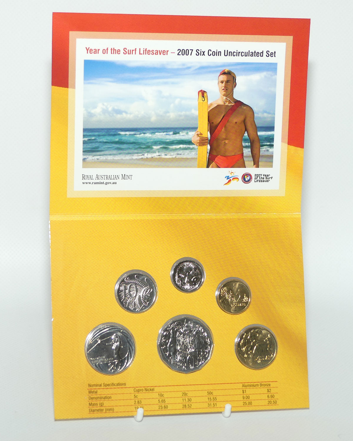 RAM 2007 Uncirculated Coin Set | Year of the Surf Lifesaver