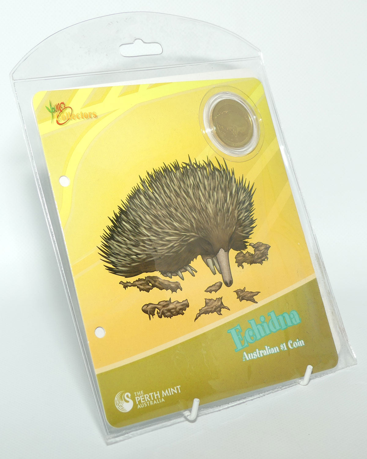 2008 Perth Mint Australian Animal $1 Coin | Young Collectors series | Echidna | UNC