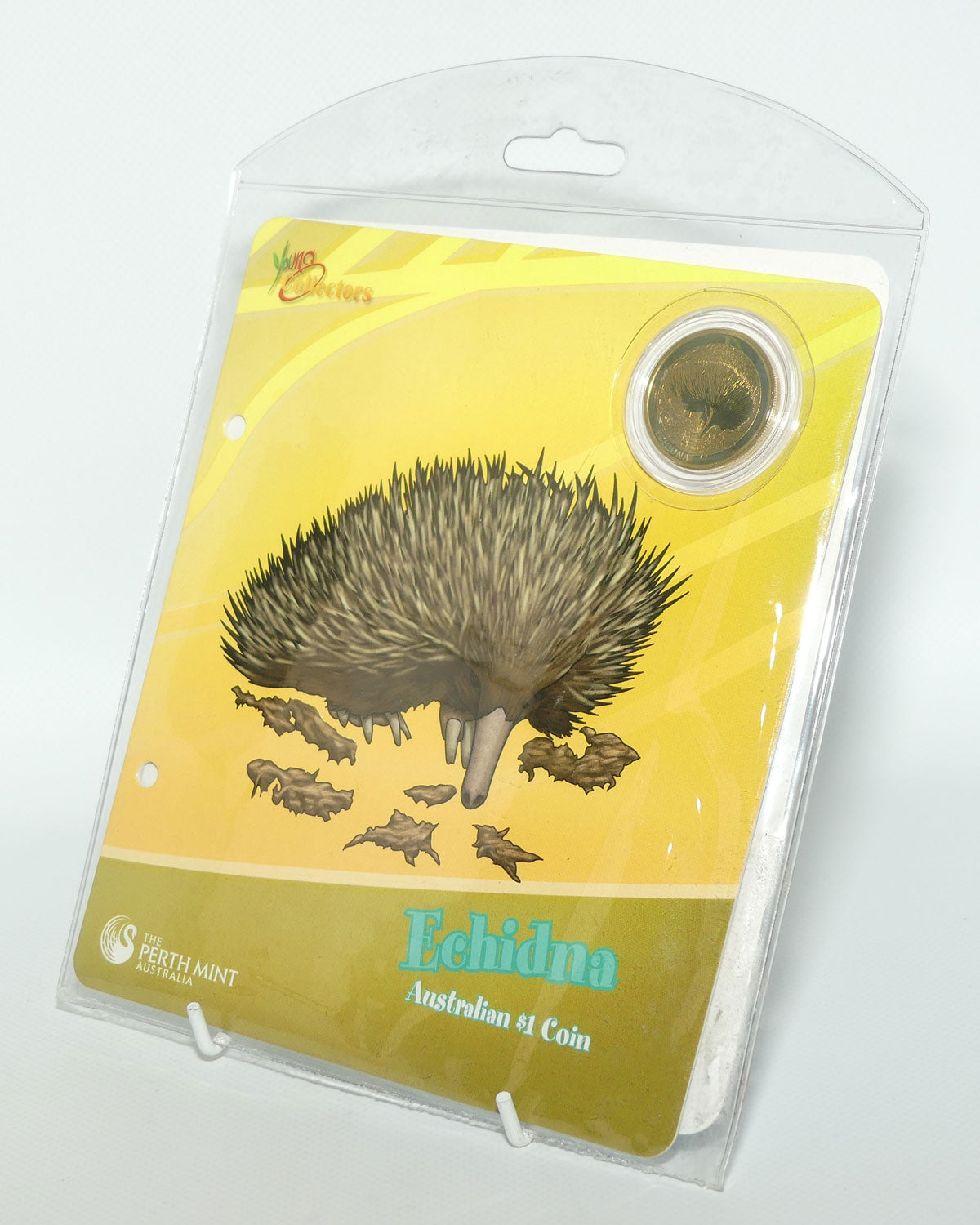 2008 Perth Mint Australian Animal $1 Coin | Young Collectors series | Echidna | UNC