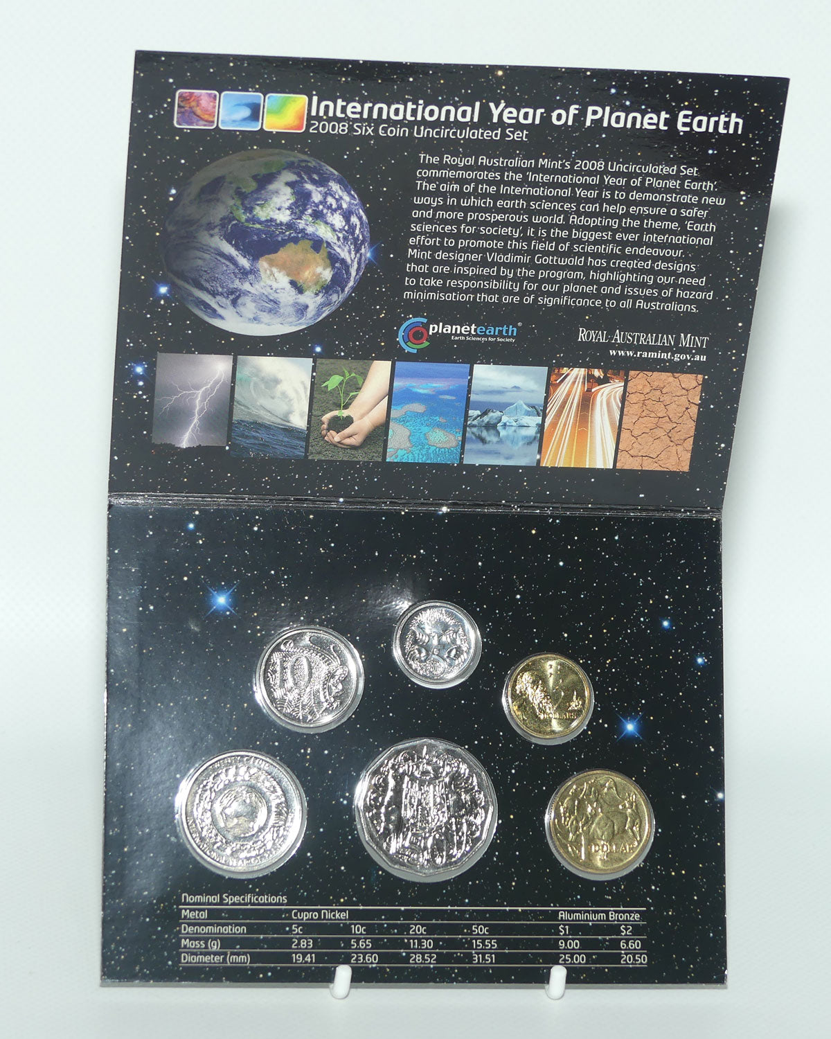 RAM 2008 Uncirculated Coin Set | International Year of Planet Earth