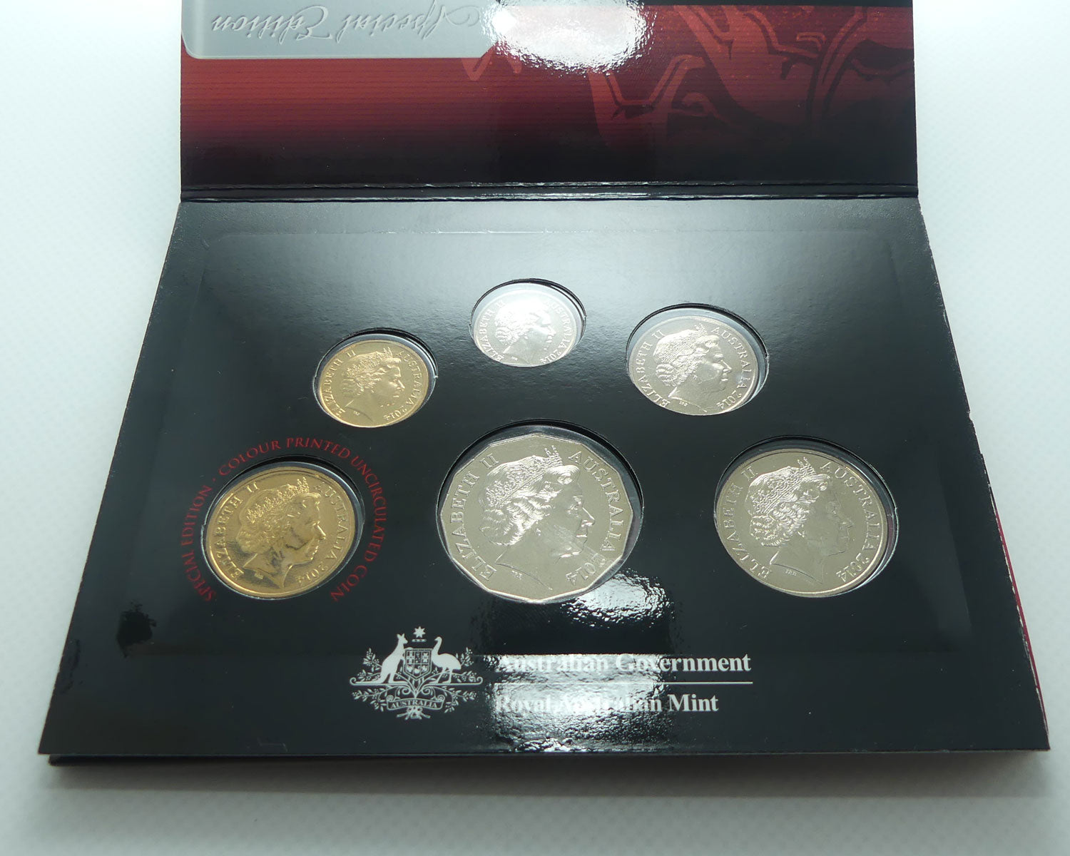 RAM 2014 Special Edition Mint Set | Six Coin Set including Colourful $1 Kangaroo Coin