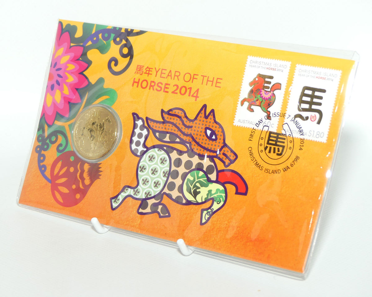 2014 Perth Mint Australia Postal Numismatic Cover | Year of the Horse