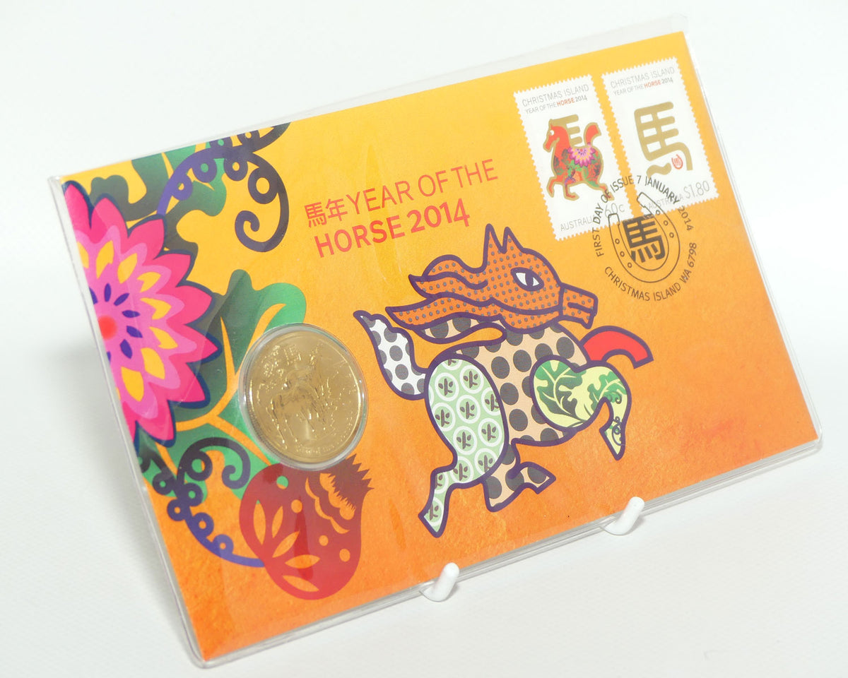 2014 Perth Mint Australia Postal Numismatic Cover | Year of the Horse