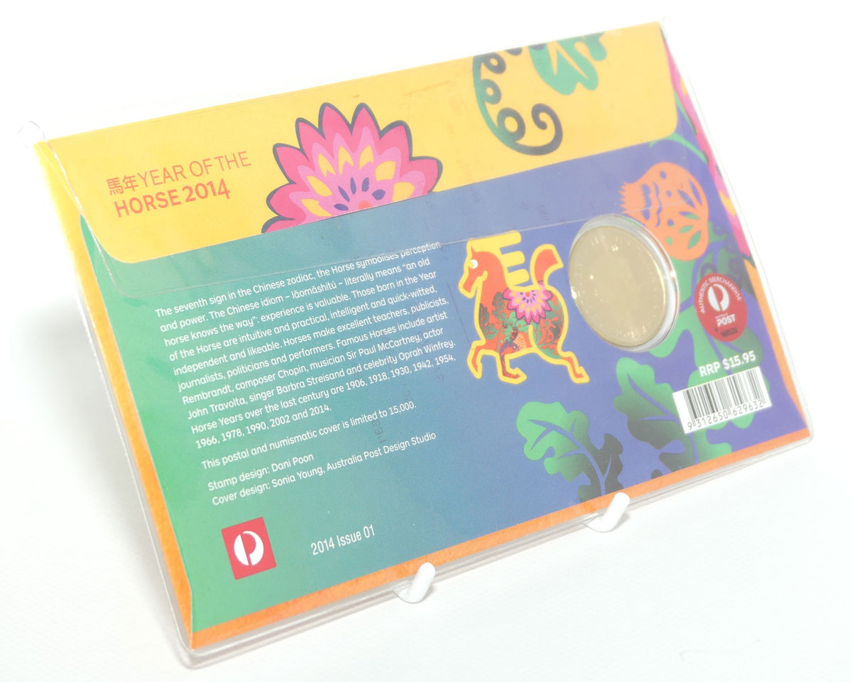 2014 Perth Mint Australia Postal Numismatic Cover | Year of the Horse