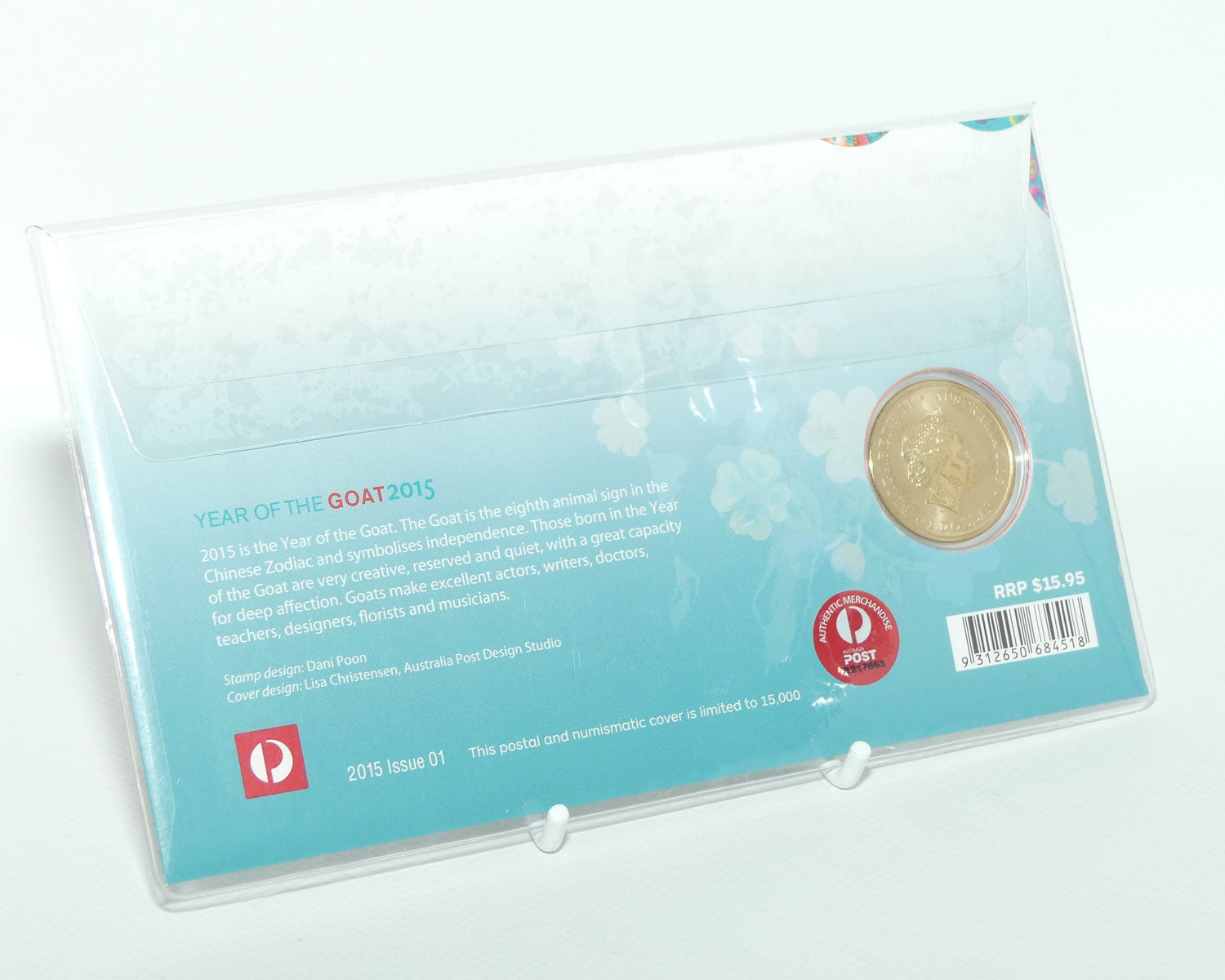 2015 Perth Mint Australia Postal Numismatic Cover | Year of the Goat