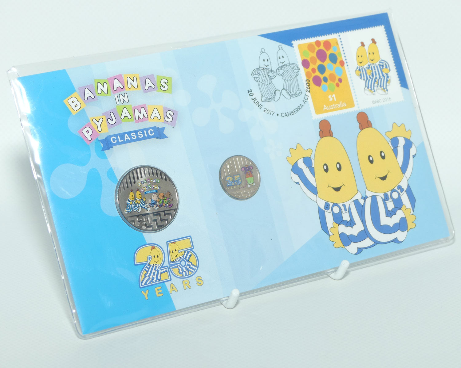 2016 RAM Postal Numismatic Cover Bananas in Pyjamas Classic | 20c and 5c coins