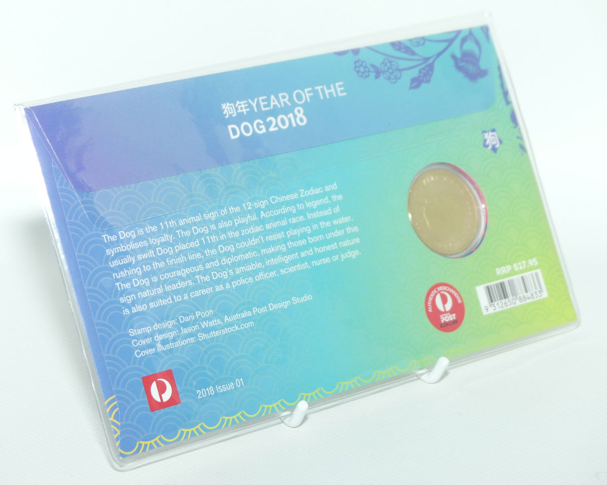 2018 Perth Mint Australia Postal Numismatic Cover | Year of the Dog