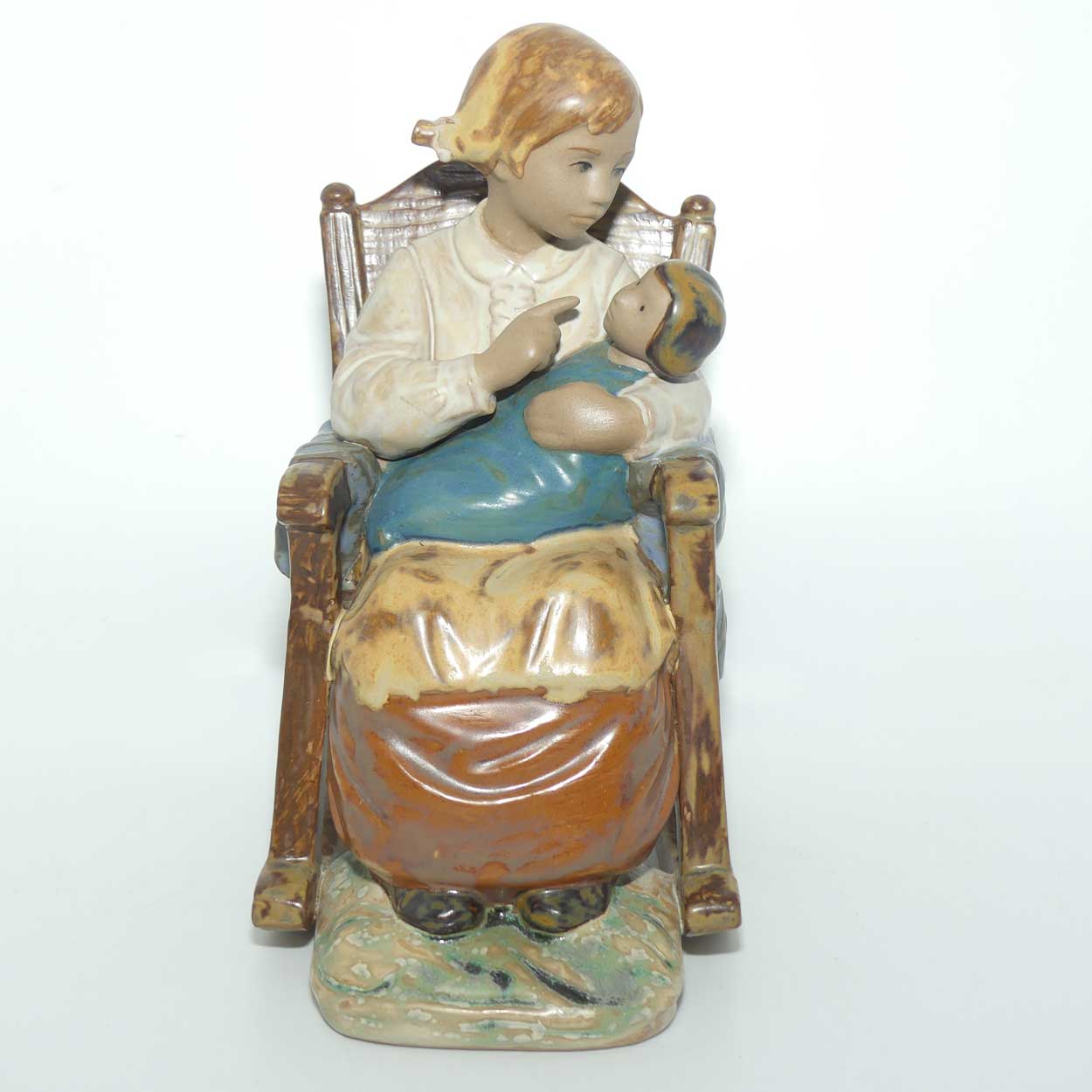Lladro figure Girl in Rocking Chair (Gres) #2089