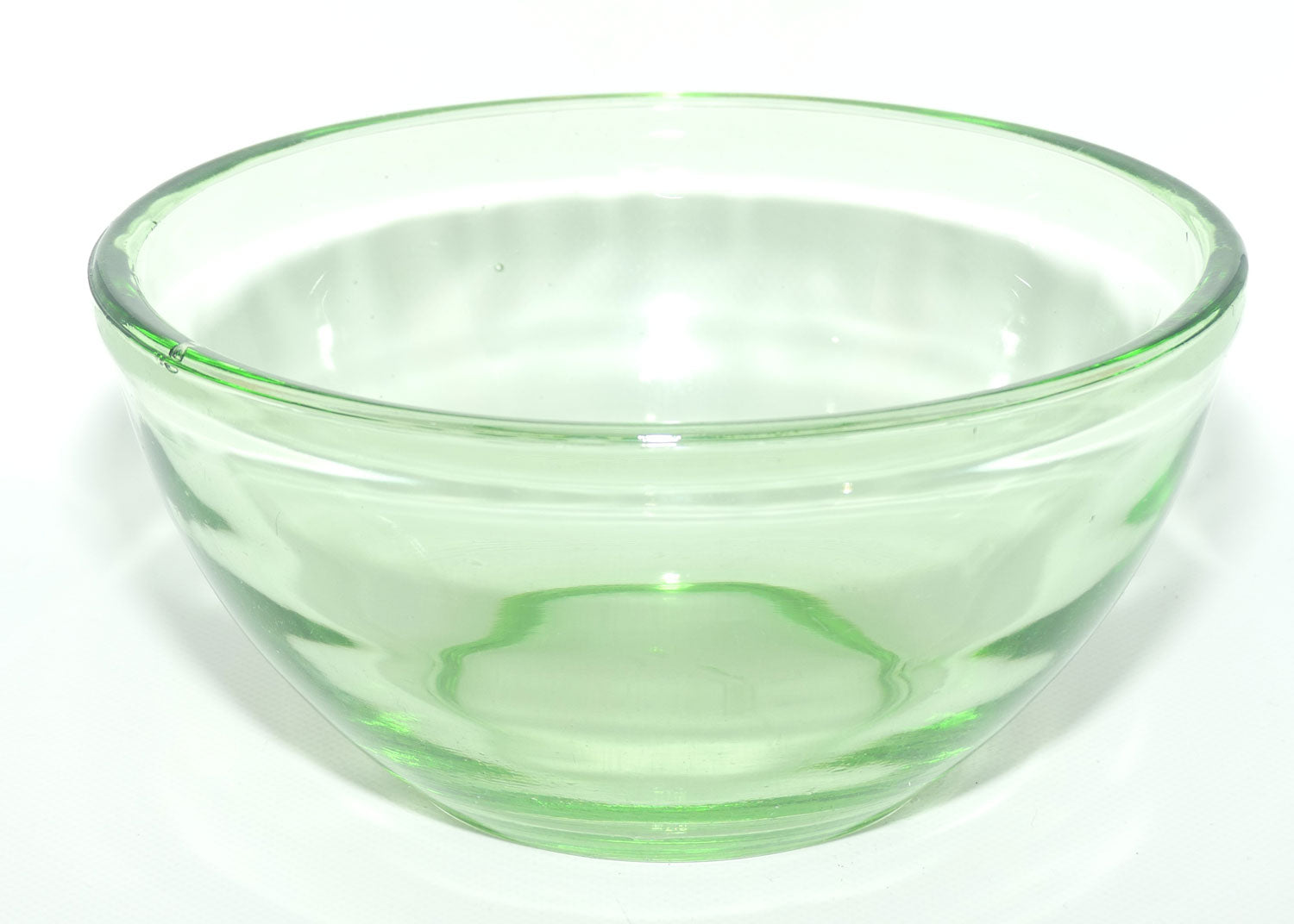 Green Depression Glass mixing bowl | 20cm diam