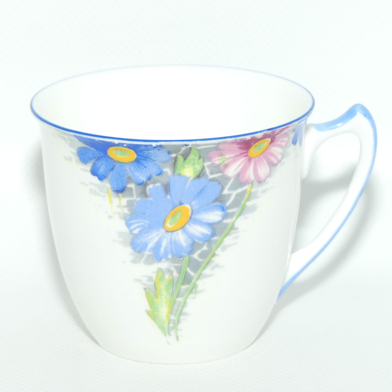 Shelley Strand shape Blue and Pink Daisy pattern trio | Z12216
