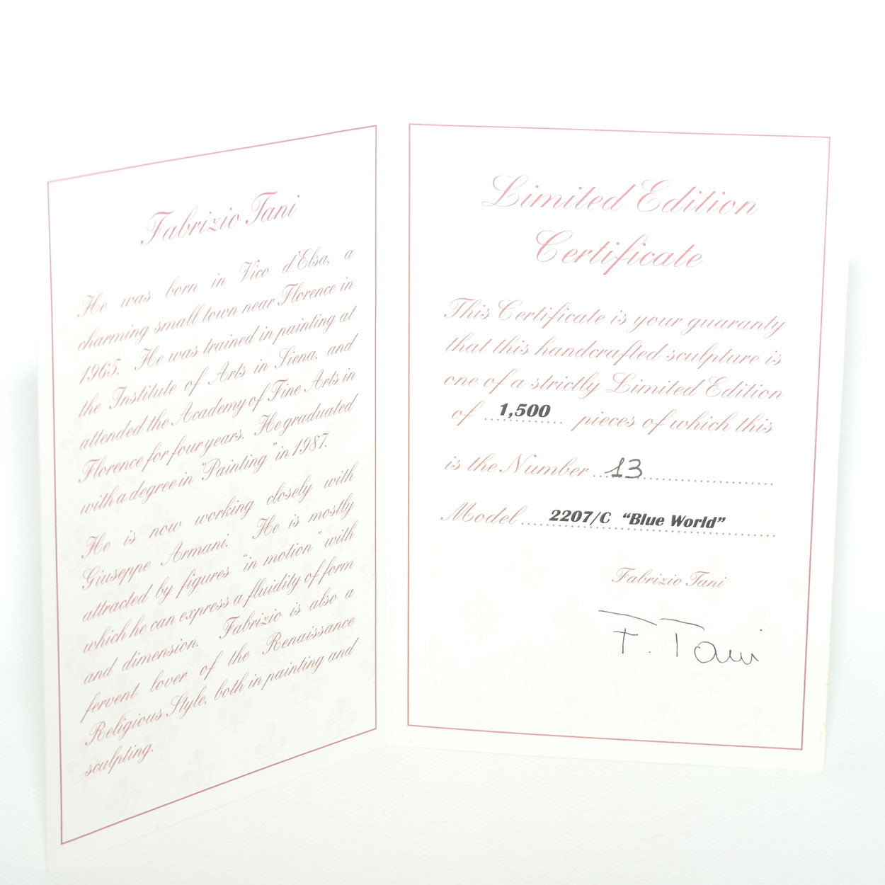 Giuseppe Armani Florence figure | 2207C | Blue World | Ltd Ed | Box + Cert