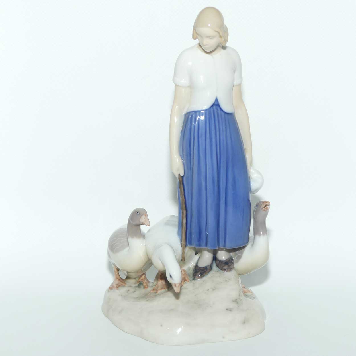 Bing and Grondahl figure | Farm Girl with Geese | #2254