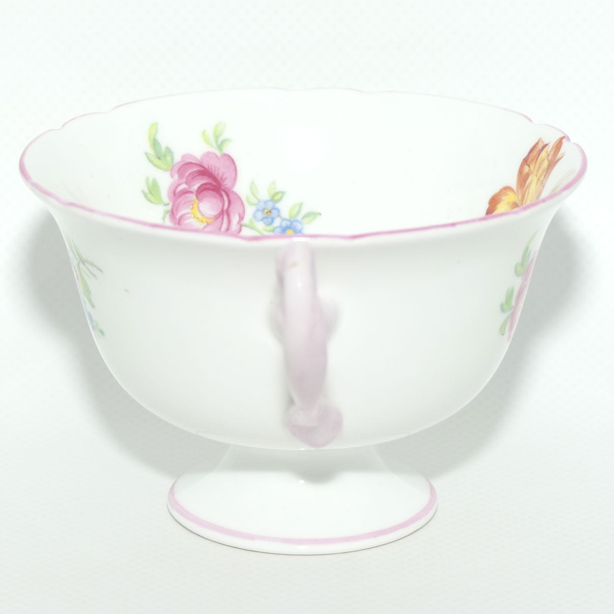 Shelley Gainsborough shape Davies Tulip tea cup | Pink trim