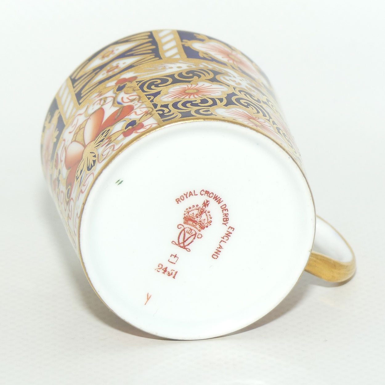 Royal Crown Derby Traditional Imari demi tasse coffee duo #1 | c.1913