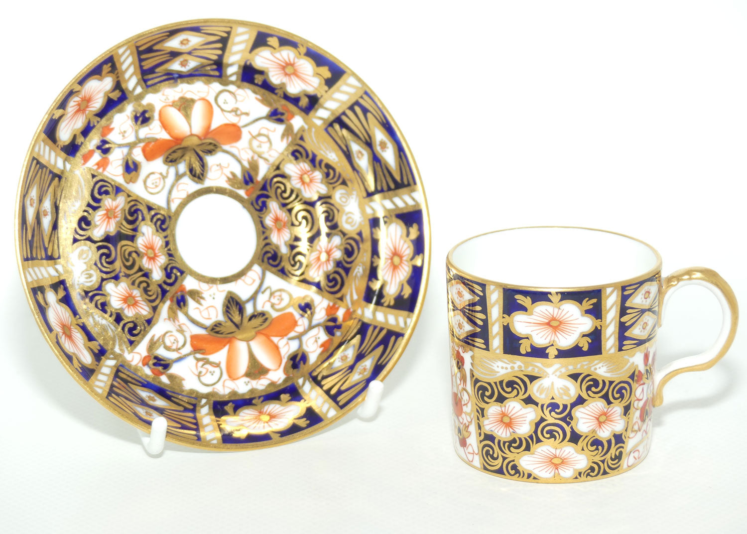 Royal Crown Derby Traditional Imari demi tasse coffee duo #2 | c.1912