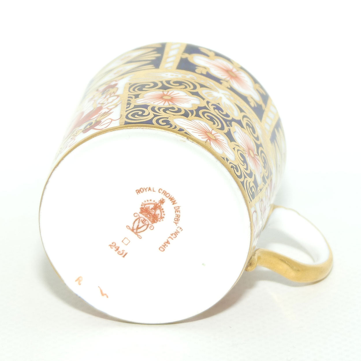 Royal Crown Derby Traditional Imari demi tasse coffee duo #2 | c.1912