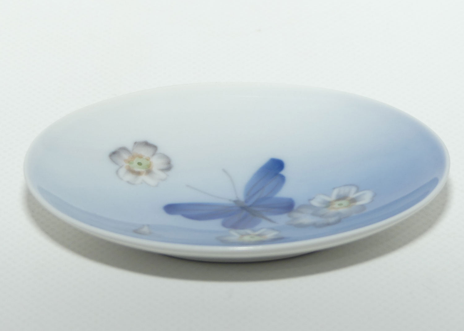 Royal Copenhagen oval pin dish | Butterfly and Flowers | #2525