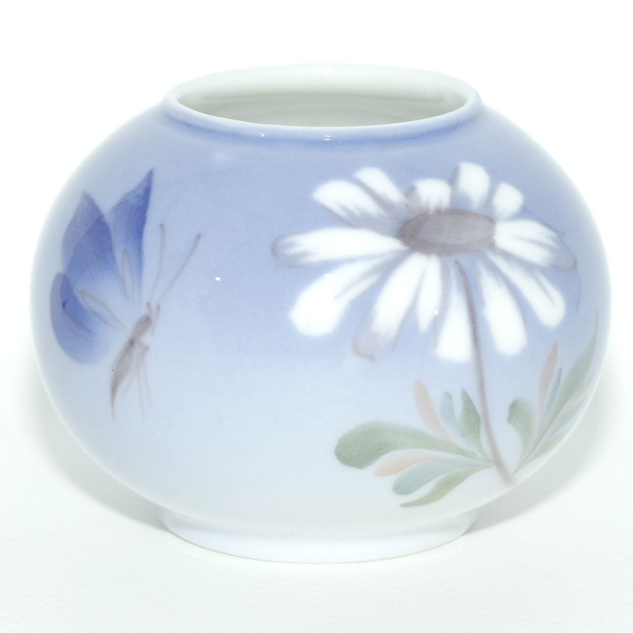 Royal Copenhagen vase | Butterfly and Daisy | #2688