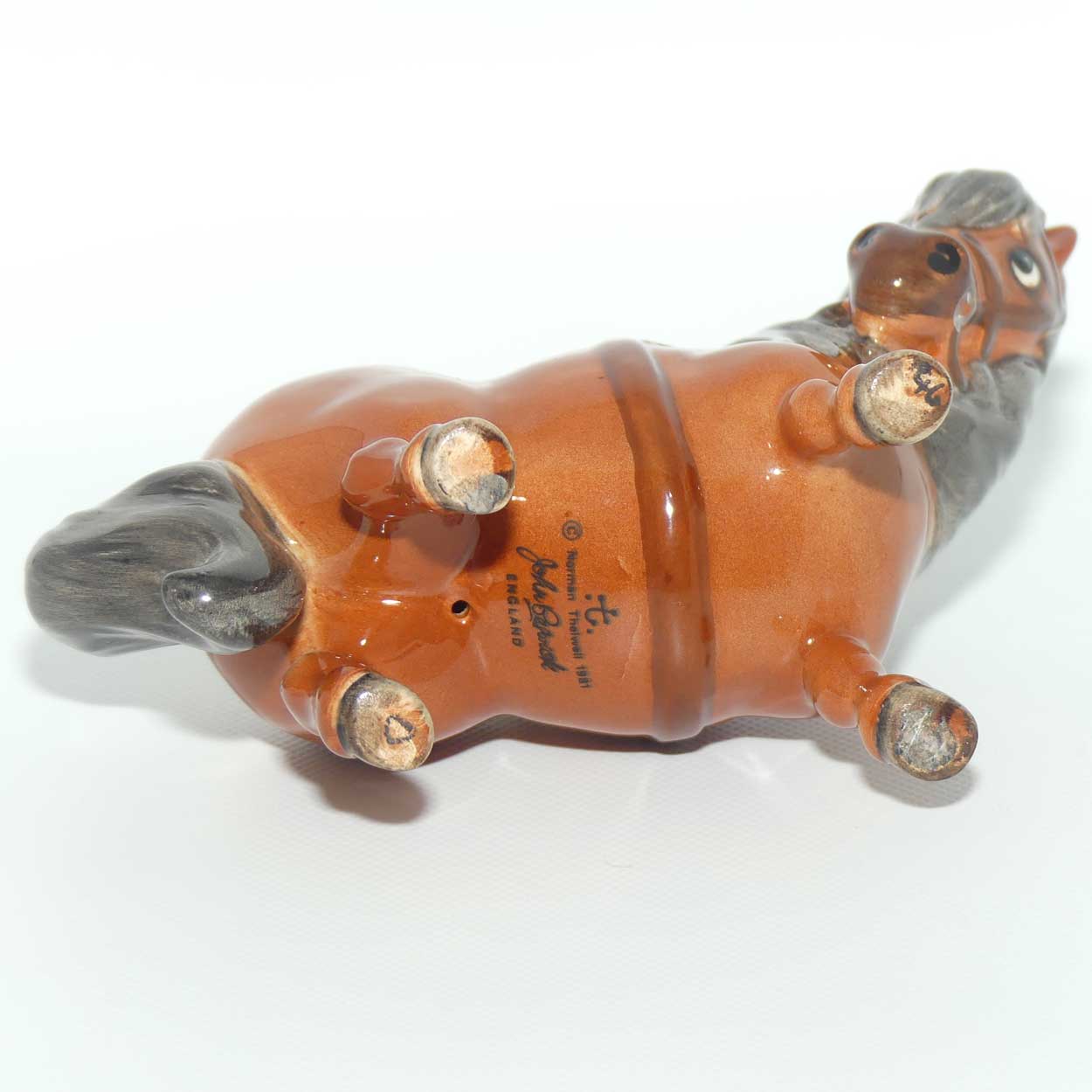 #2704B Beswick Thelwell An Angel on Horseback | Brown