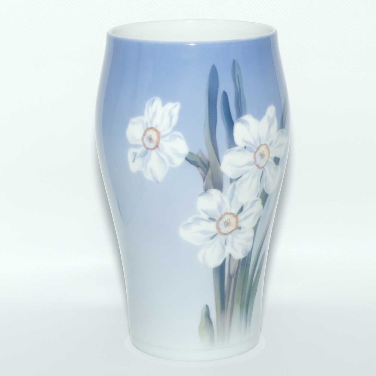 Royal Copenhagen large floral vase | White Narcissus | #2778/65A