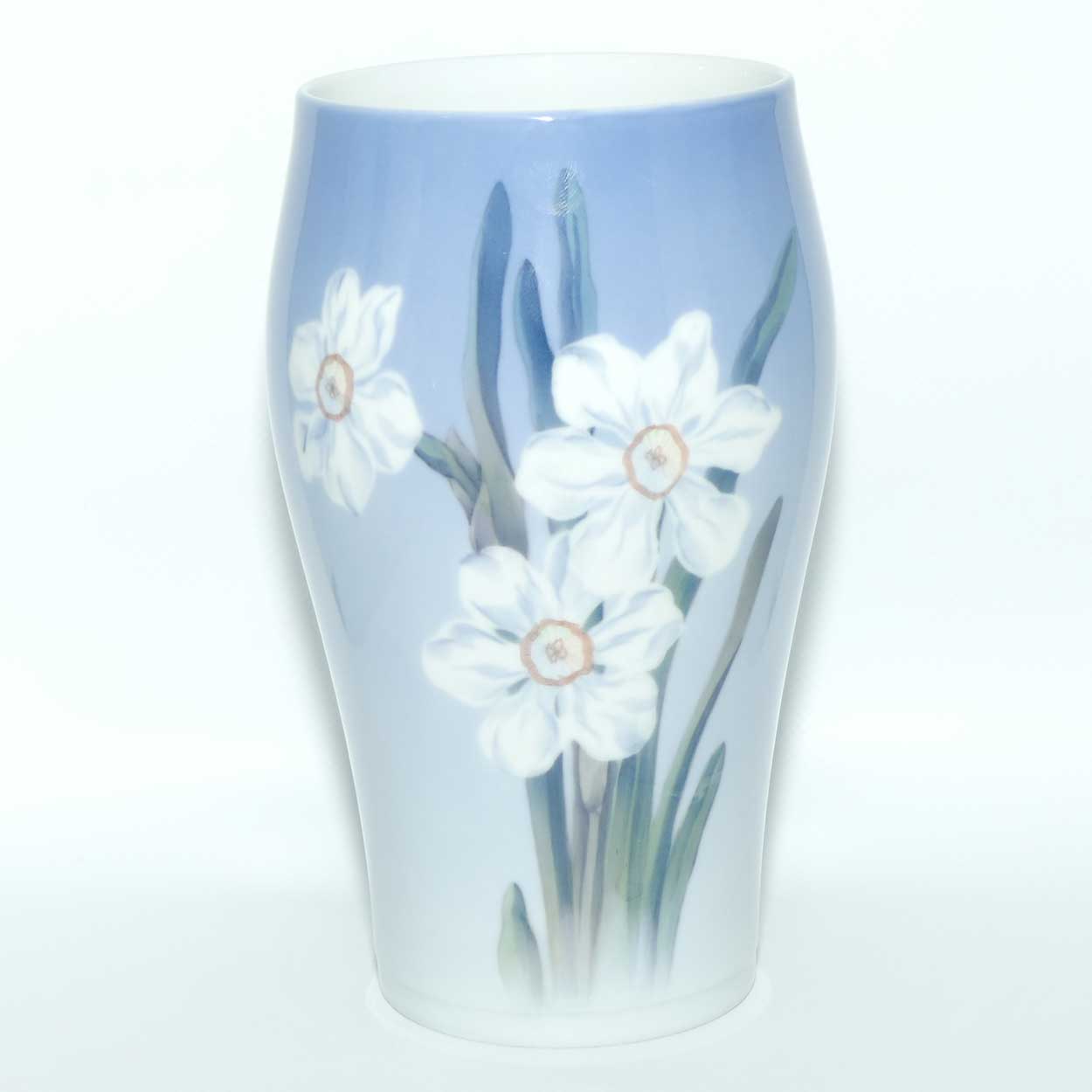 Royal Copenhagen large floral vase | White Narcissus | #2778/65A
