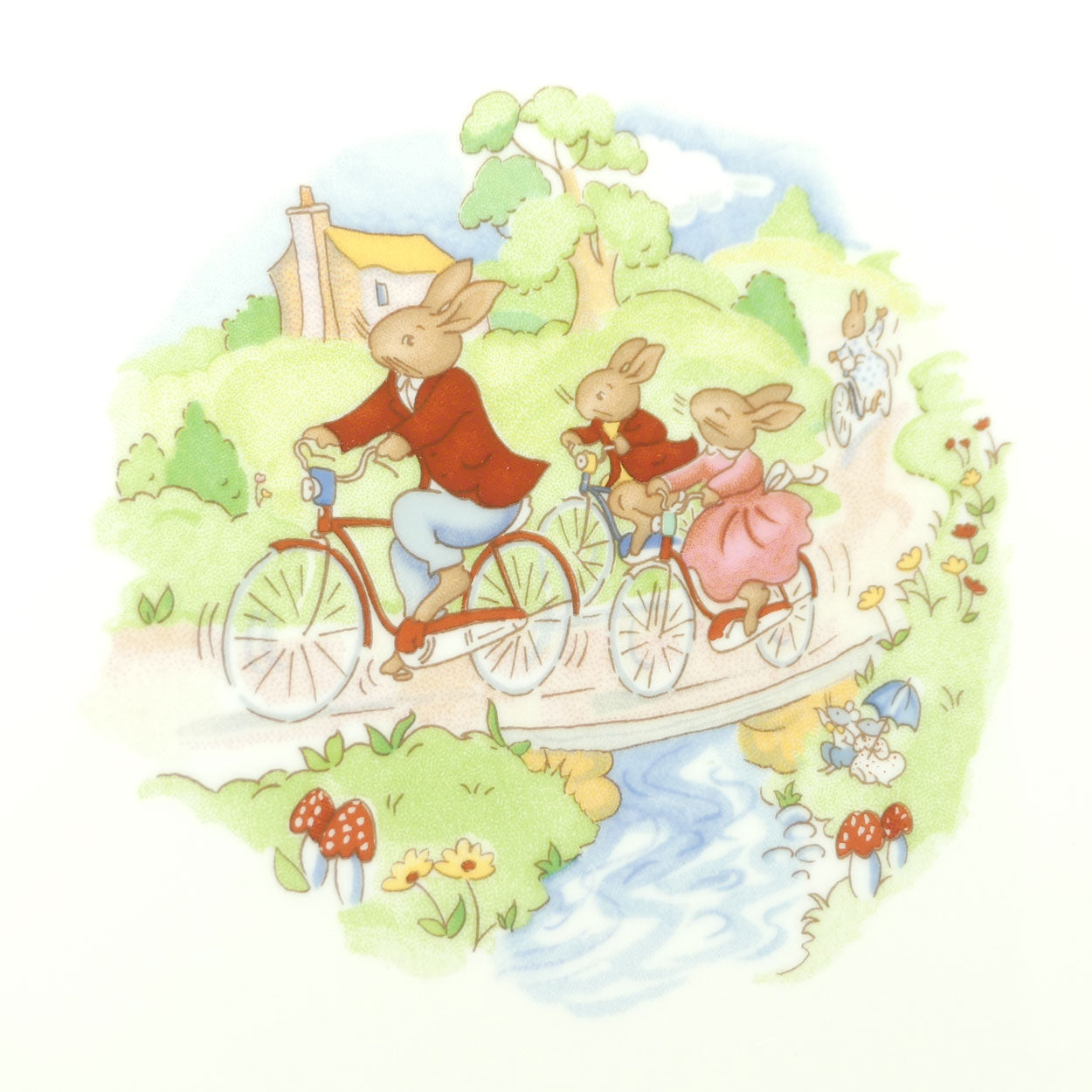 Royal Doulton Bunnykins Tableware Cycle Ride plate | 27cm