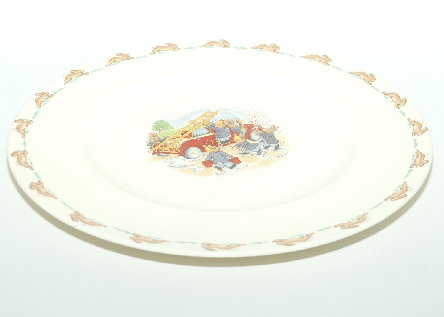 Royal Doulton Bunnykins Tableware Washing the Fire Engine plate | 27cm