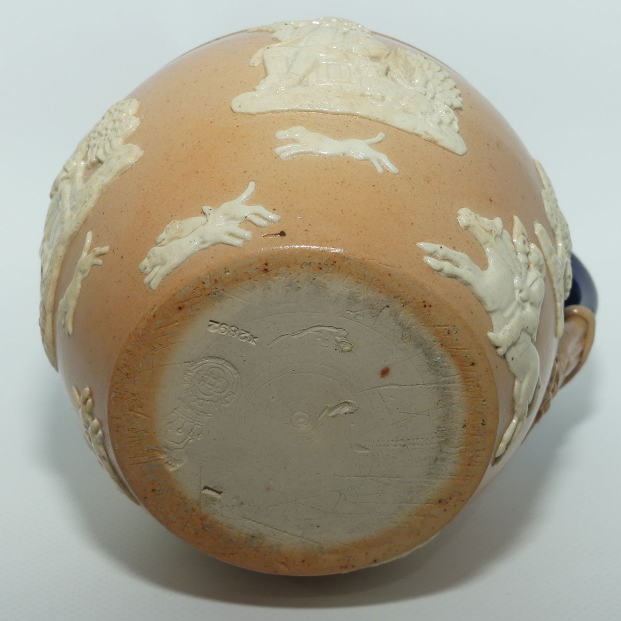 Royal Doulton Harvest Hunting medium round jug | Blue | Shape X2892