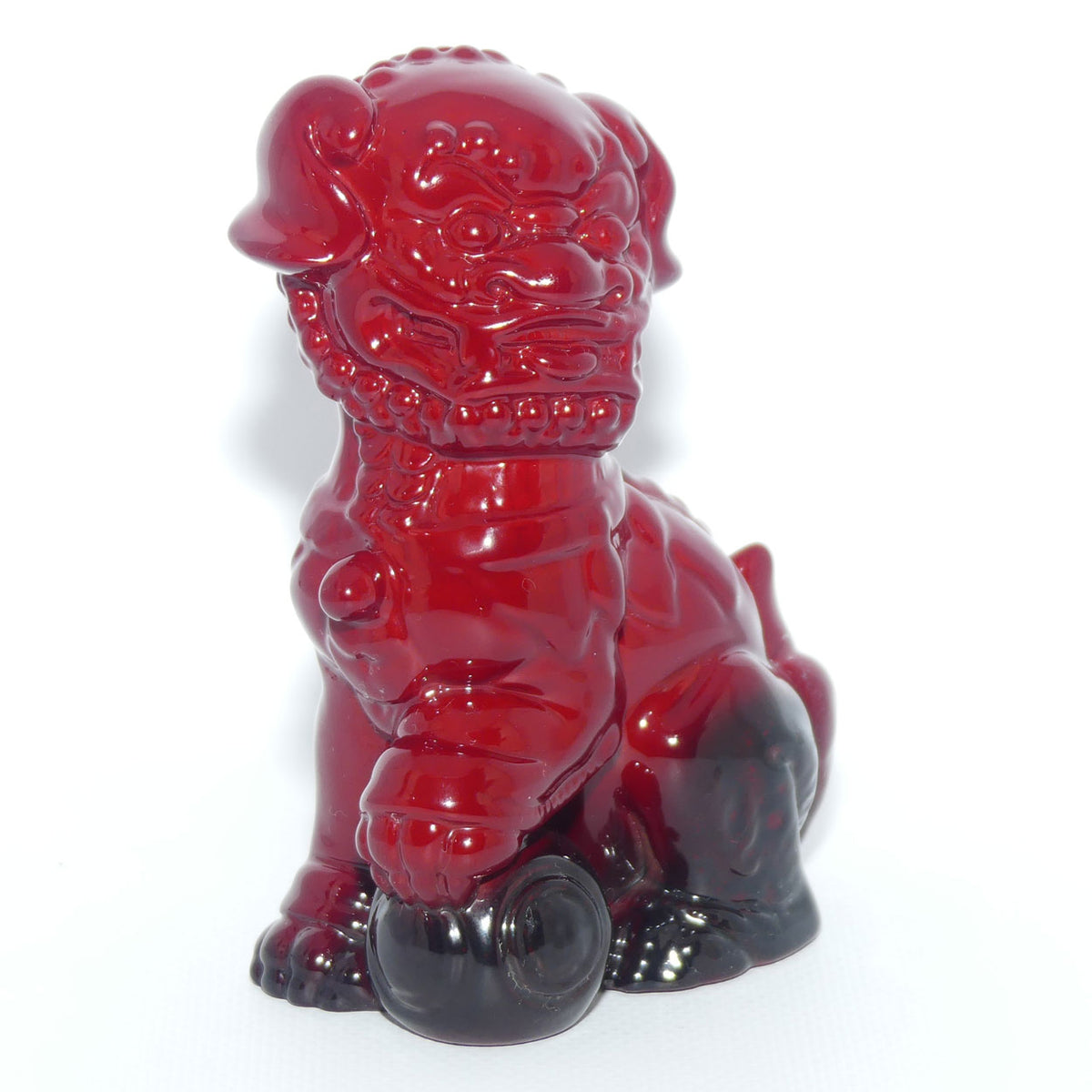 #2957 Royal Doulton Flambe Dog of Fo | RDICC exclusive | Rich Red | #1