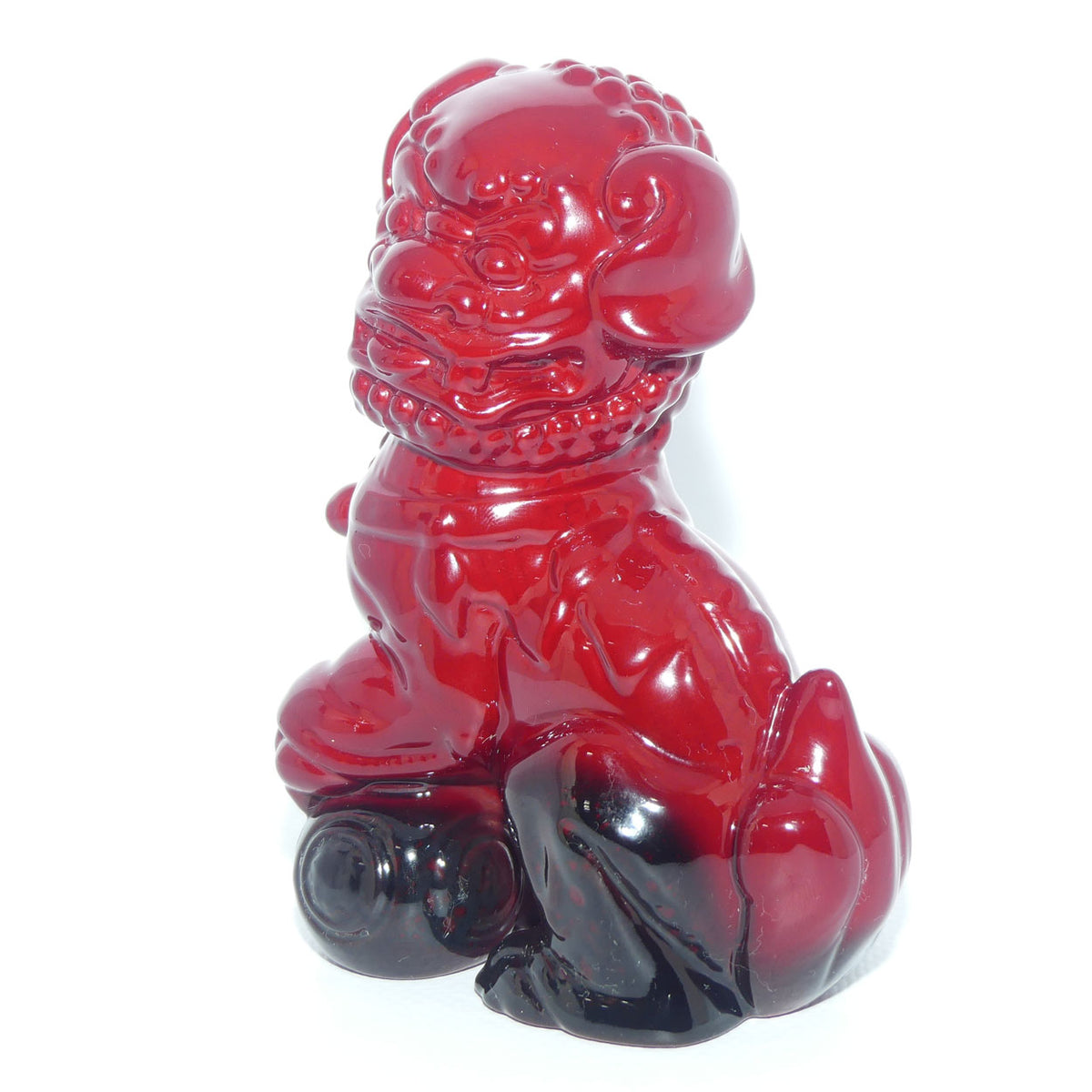 #2957 Royal Doulton Flambe Dog of Fo | RDICC exclusive | Rich Red | #1