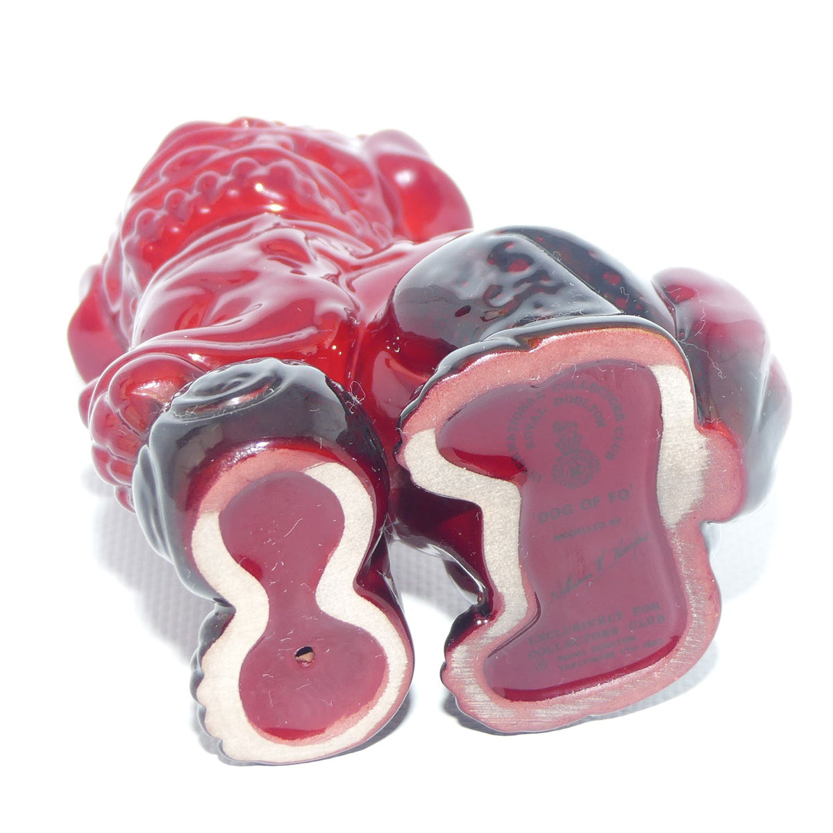 #2957 Royal Doulton Flambe Dog of Fo | RDICC exclusive | Rich Red | #1